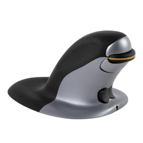 Mouse verticale FELLOWES Penguin® Wireless nero/argento grande 9894501